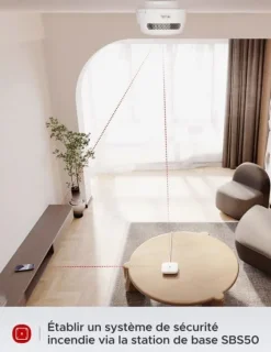 Röksensor - X-sense - SBS50 - Push-notiser - Sammanlänkad - 100 dB