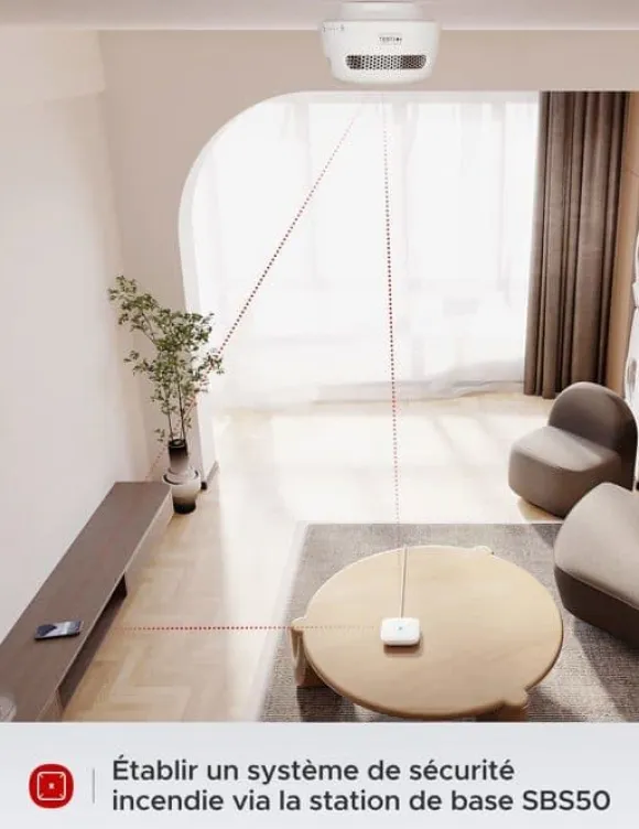 Röksensor - X-sense - SBS50 - Push-notiser - Sammanlänkad - 100 dB