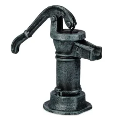 Robust nostalgisk dekorativ pump av gjutjärn