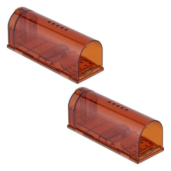 Robust set med 2 levande fällor för möss