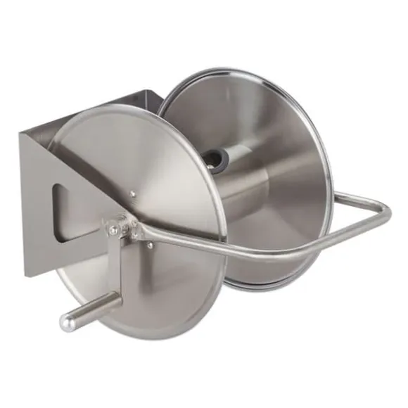 Robust slangvinda i rostfritt stål