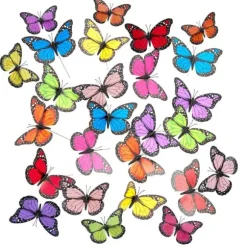 Robust trädgårdsdekoration fjärilsset med 72