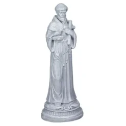 Robust trädgårdsfigur helgon