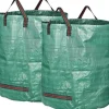 ROKOO Gardening Bag - Set med 3 extra robusta väskor med handtag - 272L - Grön
