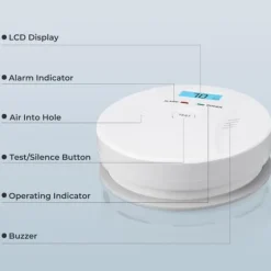 Rook- & CO-melder – 2-in-1 – Batterij – LCD – Alarm 85dB – CDR-803
