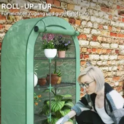 Rootz 4 -scen Mini -Greenhouse - Portable Plant House - Tomato Grower - UV Protection - 100 x 45 x 160 cm