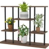 Rootz Flower Stand med 4 nivåer - 4 -stegs växtstativ - Blommorpotthållare - Stable & Elegant - 80 cm x 24 cm x 61,5 cm