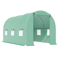 Rootz Folie Växthus - Tomat Växthus - Tunnel Växthus - Växthus - Grön - 445 X 190 X 200 CM