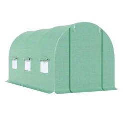 Rootz Folie Växthus - Tomat Växthus - Tunnel Växthus - Växthus - Grön - 445 X 190 X 200 CM
