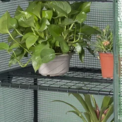 Rootz Folie Växthus 2/3 våningar - Litet växthus - Tomathus - Växtskydd - 69cm x 49cm x 158cm - 140g/m2 PE Mesh
