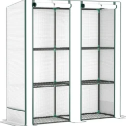 Rootz Mini -Greenhouse - Plant Shelter - Portable Greenhouse - UV Resistant - 144 x 48 x 152 cm - Perfekt för små trädgårdar