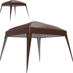 Rootz Pavilion Ersättningstak - Tarpaulin - Tältskydd - UPF50+ Sun Protection - Oxford Fabric - 240cm x 240 cm (överst) 300 cm x 300 cm (bas)