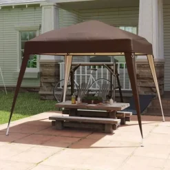 Rootz Pavilion Ersättningstak - Tarpaulin - Tältskydd - UPF50+ Sun Protection - Oxford Fabric - 240cm x 240 cm (överst) 300 cm x 300 cm (bas)