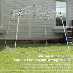 Rootz Pavilion Replacement Roof - Garden Tent Cover - Tarpaulin Canopy - UPF50+ Protection - 3x3m Base, 2.4x2.4m Top - Grey Oxford Fabric