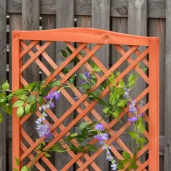 Rootz Planteringslåda - Upphöjd säng - Blomsterställ - Granträ - Gul - 60 x 30 x 122,5 cm