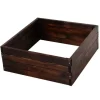 Rootz Raised Bed - Plant Box - Vegetable Bed - Herb Bed - Solid Wood - Dark Brown - 60 x 60 x 23 cm