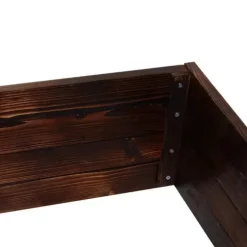 Rootz Raised Bed - Plant Box - Vegetable Bed - Herb Bed - Solid Wood - Dark Brown - 60 x 60 x 23 cm