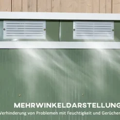 Rootz Tool Shed - Garden Shed - Lagringshus - Hållbar och ventilerad - 213 x 130 x 159 cm - Grönt