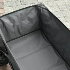 Rootz Transportvagn - Trädgårdsvagn - Strandvagn - Teleskophandtag - Justerbart handtag - Metall - Oxford - Mörkgrå - 108 x 53 x 59-89 cm