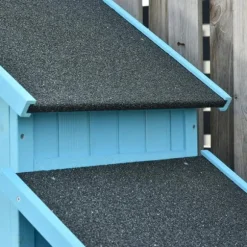 Rootz Trädgårdsbod - Trädgårdsskjul - Trädgårdsskjul - Verktygsskjul för förvaring - Trä - Himmelsblå - 130 x 54,5 x 180 cm