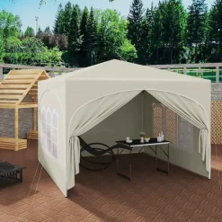 Rootz Ultimate Outdoor Gazebo - Väderbeständig paviljong - Eventtält - Stark metallram - UV- och regnskydd - Enkel installation - 3x3m