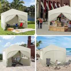 Rootz Ultimate Outdoor Gazebo - Väderbeständig paviljong - Eventtält - Stark metallram - UV- och regnskydd - Enkel installation - 3x3m