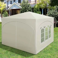 Rootz Ultimate Outdoor Gazebo - Väderbeständig paviljong - Eventtält - Stark metallram - UV- och regnskydd - Enkel installation - 3x3m