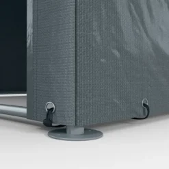 Rootz Verktygsbod - Cykel-/motorcykelförvaring - Trädgårdsutrustning - UV-beständig presenning - Galvaniserad stålram - 160cm x 218cm x 172cm