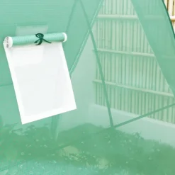 Rootz välvt växthus - folie tomathus - bärbart växtskydd - stabilitet och optimal ventilation - 1,8 x 1,8 x 2 m