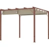 Rootz 3x3 M Garden Pergola - Terrace Canopy - Patio Cover - UPF30+ Sun Protection - Aluminium Frame - 299x296x232 cm