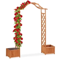 Rosbåge, 209x181x60 cm, Orange, Trä