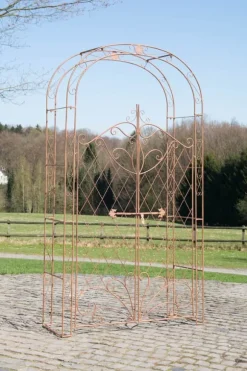 Rose Arch with Fence - Climbing Plant Support - järnhållbarhet, trädgårdsdekorationsport