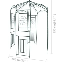 Rosenbåge 250 cm mörkgrön