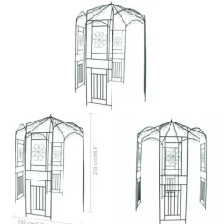 Rosenbåge 250 cm mörkgrön - Rosenbåge - Rosenbågar - Home & Living