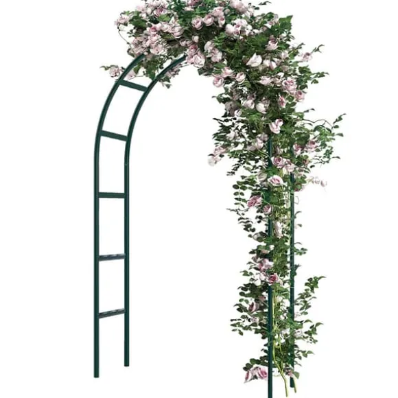 Rosenbåge i grön metall 240 x 140cm