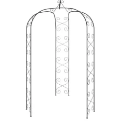 Rosenbåge svart Ø180x255 cm stål