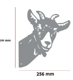 Rostdekoration för trädgård goat