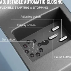 Rulldörröppnare 1000N, Garageportöppnare, 120W Fjärrkontroll, Elektrisk 800N, Automatiska grindöppnare Kit