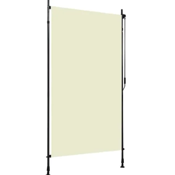 Rullgardin utomhus 120x270 cm gräddvit
