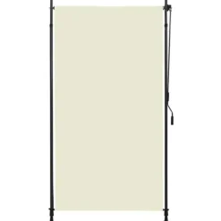 Rullgardin utomhus 120x270 cm gräddvit
