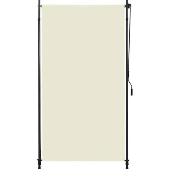 Rullgardin utomhus 120x270 cm gräddvit