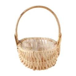 Rustik handgjord vattentät rotting blomkorg