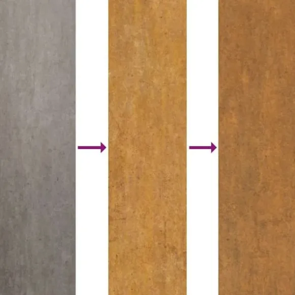 Rustik vedeldad eldstad med skorsten - Hållbart väderbeständigt stål | Storlek: 50x43x52 cm