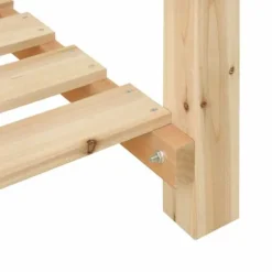 Rustikt växtställ i massivt trä - Höjd växthylla för inomhus och utomhus | Storlek: 60x60x76 cm | Färg: Furu