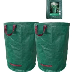 Sacs de jardin INN® 300L 2PCS professionella trädgårdsavfallssäckar vattentäta lövsäckar robusta för gräsmatta och löv