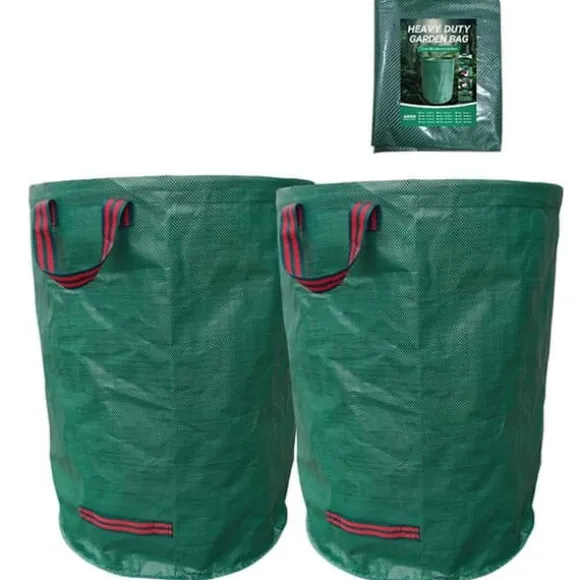 Sacs de jardin INN® 300L 2PCS professionella trädgårdsavfallssäckar vattentäta lövsäckar robusta för gräsmatta och löv