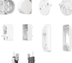 SATEL tak-till-vägg-monteringsfäste för externa detektorer av typenAGATE/AOCD-260 (vit, ingår: FÄST E-1, E-2A, 4xE-3, E-4, E-6)