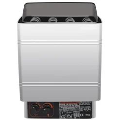 Saunaugn 9 kW, elsauna 380 V - 415 V, rostfri saunaugn, elektrisk saunaugn 2 lägen (temperatur, tid), extern kontroll och 3M-temperatursensor