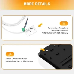 Saunaugnskontroller, Digital Display, Övertemperaturskydd