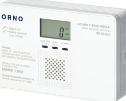 Savio Orno batteridriven kolmonoxidsensor (kolmonoxid), 9V, 7 års livslängd, EN 50291-1:2018